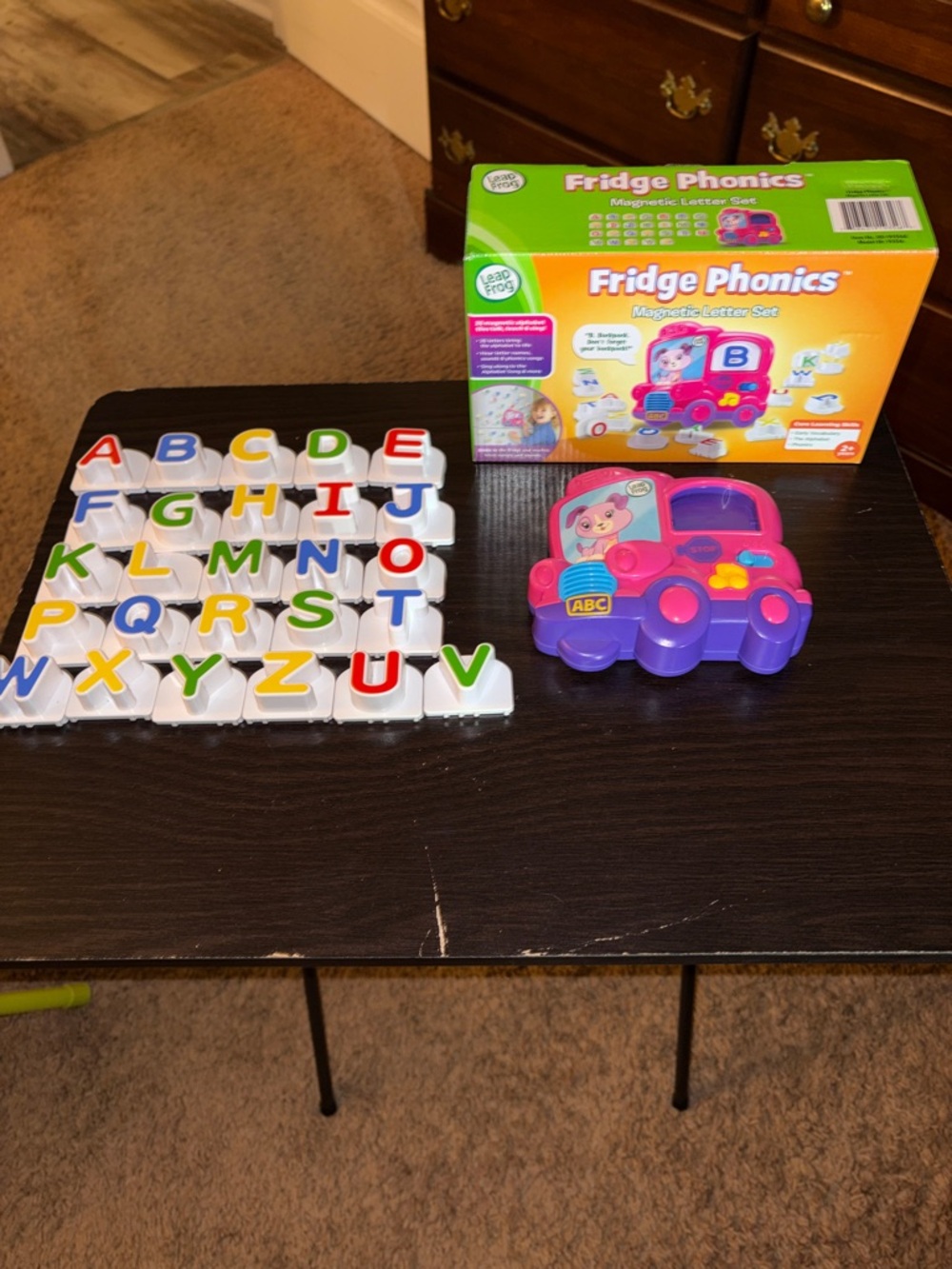 Fridge Phonics Magnetic Letter Set - Pink & Purple Learning Toy